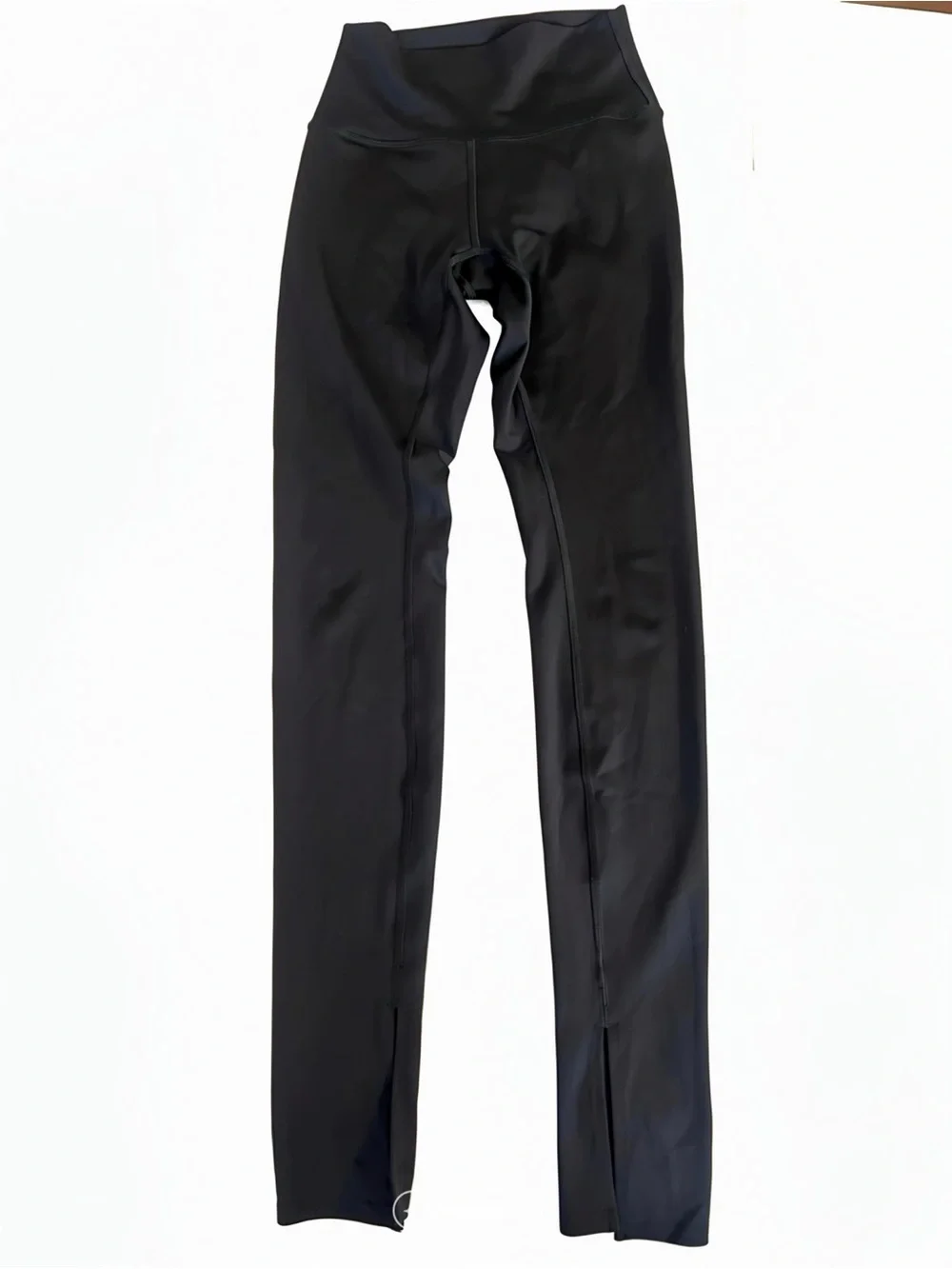 ALO Yoga Black High-Waist Airlift with side slits